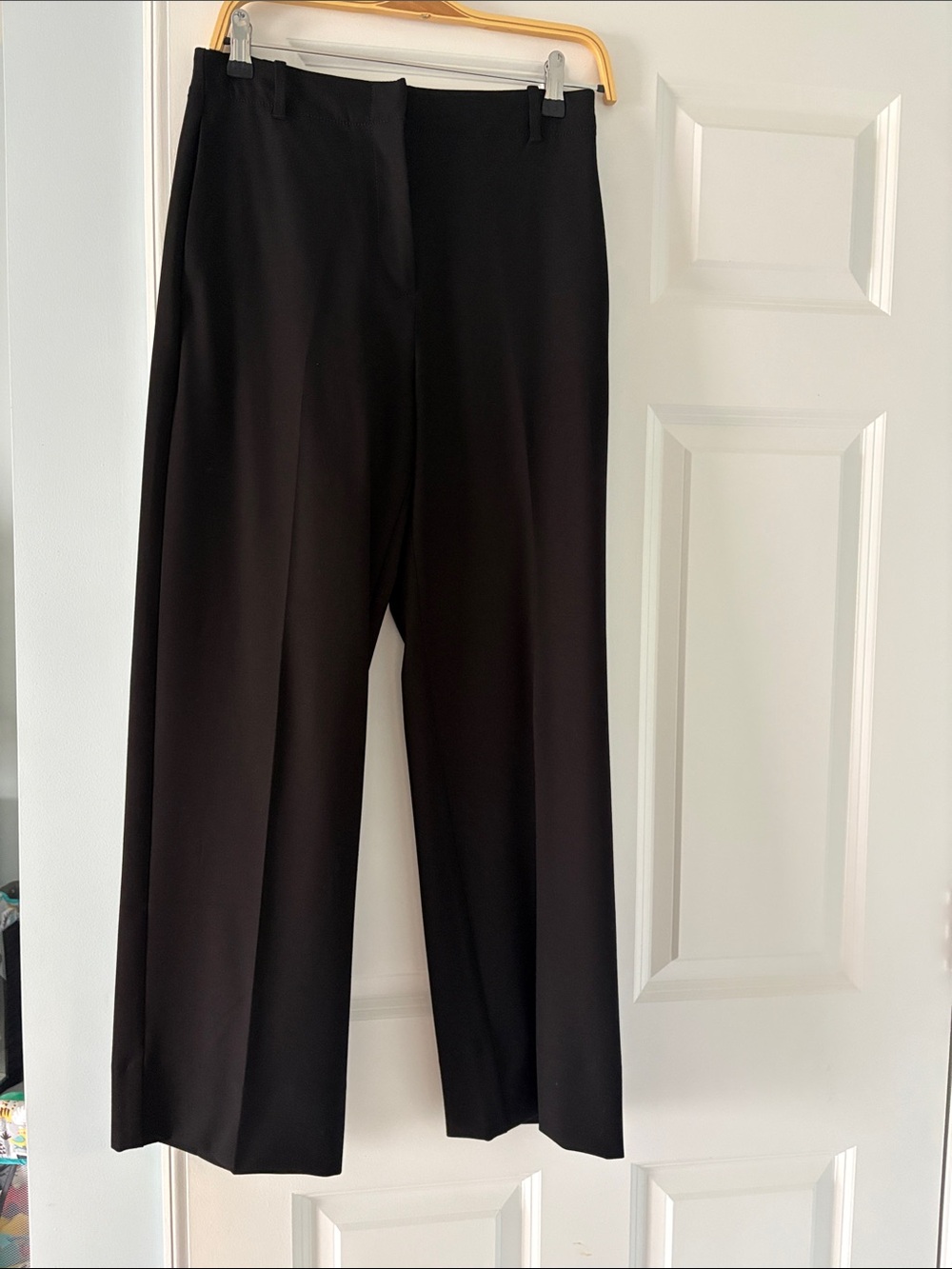Banana Republic Black Wide-Leg Dress Trousers
